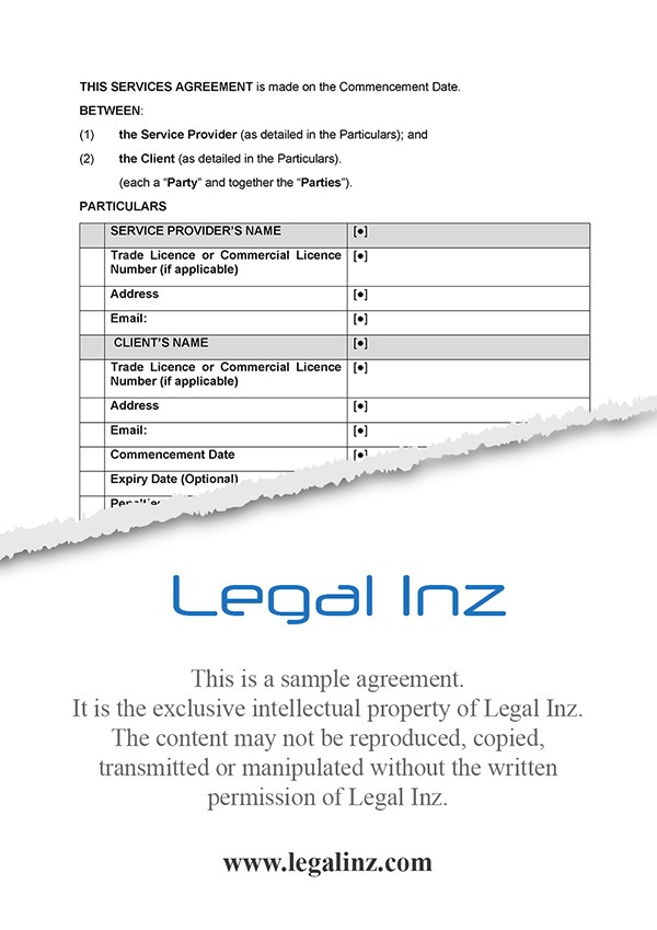 Agreement Sample