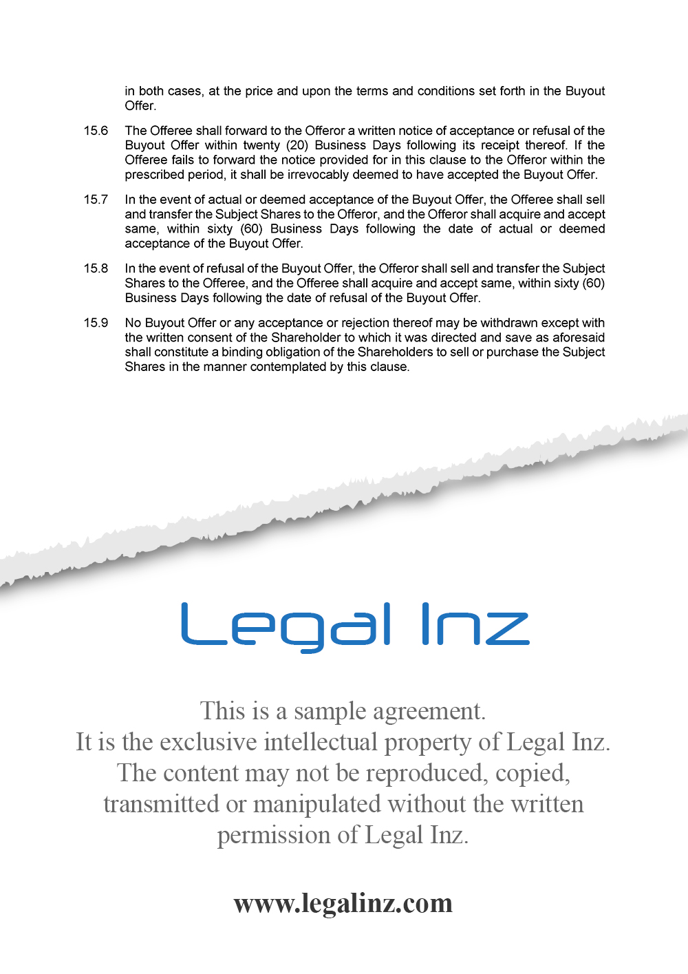 Shareholders Agreement Sample 13